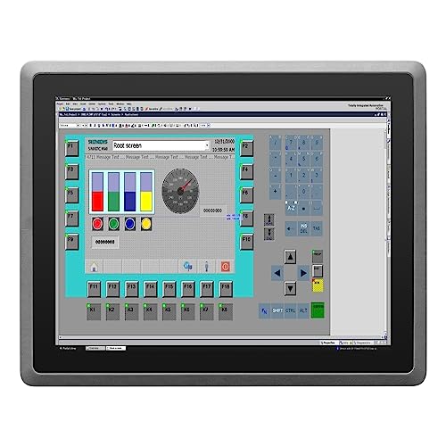 SunKol 17-Zoll-Industrie-Panel-PC ohne Lüfter, All-in-One-Industrie-Embedded-Panel-PC mit kapazitivem Touchscreen, 2 x USB 2.0, 2 x USB 3.0, HDMI, 2 x RS232, LAN (J6412, 16 GB RAM 256 GB SSD) von SunKol