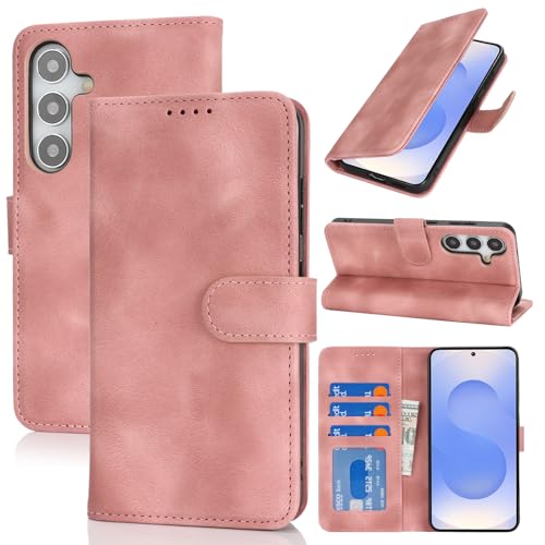 SunYoo Schutzhülle für Samsung Galaxy S25, Brieftasche mit Kartenhalter, Galaxy S25, Brieftaschen-Schutzhülle für Herren und Damen, PU-Leder, Magnetschnalle, Standfunktion, Roségold SunYoo Schutzhülle für Samsung Galaxy S25, Brieftasche mit Kartenhalter, Galaxy S25, Brieftaschen-Schutzhülle für Herren und Damen, PU-Leder, Magnetschnalle, Standfunktion, Roségold von SunYoo