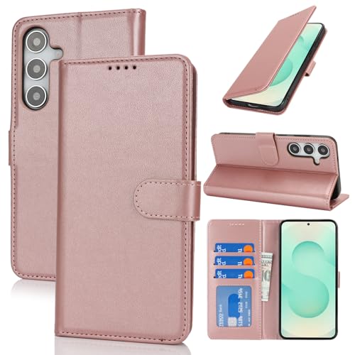 SunYoo Schutzhülle für Samsung Galaxy S25 Plus, Brieftasche mit Kartenhalter, Galaxy S25 Plus, Brieftaschen-Schutzhülle für Herren und Damen, PU-Leder, Magnetverschluss, Standfunktion, Roségold SunYoo Schutzhülle für Samsung Galaxy S25 Plus, Brieftasche mit Kartenhalter, Galaxy S25 Plus, Brieftaschen-Schutzhülle für Herren und Damen, PU-Leder, Magnetverschluss, Standfunktion, Roségold von SunYoo