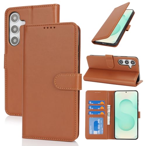SunYoo Schutzhülle für Samsung Galaxy S25 Plus, mit Kartenhalter, Galaxy S25 Plus, Brieftaschen-Schutzhülle für Herren und Damen, PU-Leder, Magnetverschluss, Standfunktion, Braun SunYoo Schutzhülle für Samsung Galaxy S25 Plus, mit Kartenhalter, Galaxy S25 Plus, Brieftaschen-Schutzhülle für Herren und Damen, PU-Leder, Magnetverschluss, Standfunktion, Braun von SunYoo