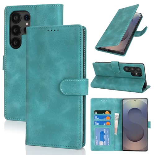 SunYoo Schutzhülle für Samsung Galaxy S25 Ultra mit Kartenhalter, Galaxy S25 Ultra Brieftaschen-Schutzhülle für Herren und Damen, PU-Leder, Magnetschnalle, Standfunktion, Hellgrün SunYoo Schutzhülle für Samsung Galaxy S25 Ultra mit Kartenhalter, Galaxy S25 Ultra Brieftaschen-Schutzhülle für Herren und Damen, PU-Leder, Magnetschnalle, Standfunktion, Hellgrün von SunYoo