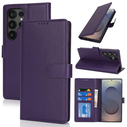 SunYoo Schutzhülle für Samsung Galaxy S25 Ultra mit Kartenhalter, Galaxy S25 Ultra Brieftaschen-Schutzhülle für Männer und Frauen, PU-Leder, Magnetverschluss, Standfunktion, Violett SunYoo Schutzhülle für Samsung Galaxy S25 Ultra mit Kartenhalter, Galaxy S25 Ultra Brieftaschen-Schutzhülle für Männer und Frauen, PU-Leder, Magnetverschluss, Standfunktion, Violett von SunYoo