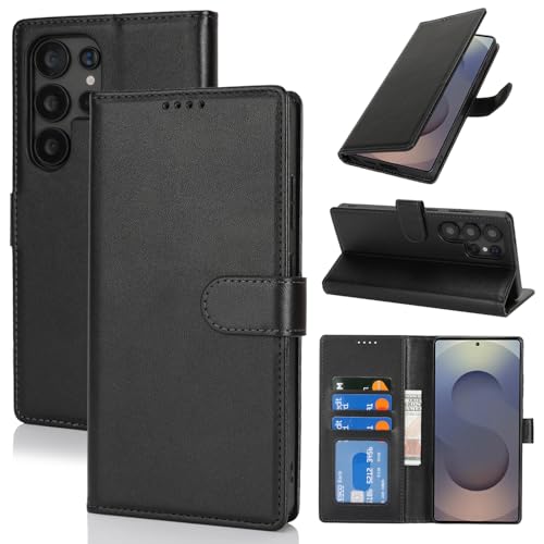 SunYoo Schutzhülle für Samsung Galaxy S25 Ultra mit Kartenhalter, Galaxy S25 Ultra Wallet Case für Männer und Frauen, PU-Leder, Magnetverschluss, Standfunktion, Schwarz SunYoo Schutzhülle für Samsung Galaxy S25 Ultra mit Kartenhalter, Galaxy S25 Ultra Wallet Case für Männer und Frauen, PU-Leder, Magnetverschluss, Standfunktion, Schwarz von SunYoo
