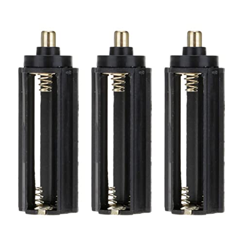 BatteriegehäUse AAA-Batteriehalter Zylindrische Batterieaufbewahrungsbox Kunststoff Batteriebox FüR Taschenlampe Schwarz 3-TLG BatteriegehäUse AAA-Batteriehalter Zylindrische Batterieaufbewahrungsbox Kunststoff Batteriebox FüR Taschenlampe Schwarz 3-TLG von SunaOmni