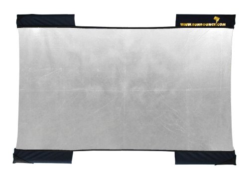 SUNBOUNCER MICRO-MINI TRAVELER Bespannung SILBER - Rückseite weiß (nahtlos) von Sunbounce