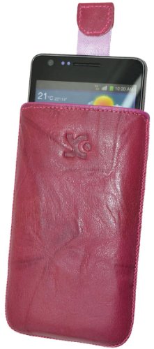 Suncase Original Echt Ledertasche mit Rückzugsfunktion mit Rückzugfunktion für LG Optimus L7 II P710 wash pink Suncase Original Echt Ledertasche mit Rückzugsfunktion mit Rückzugfunktion für LG Optimus L7 II P710 wash pink von Suncase