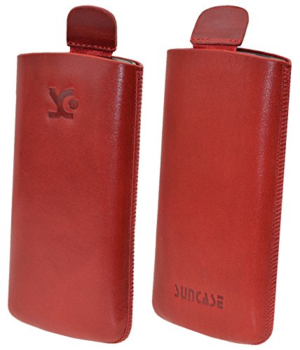 Suncase Original Tasche kompatibel mit Cubot Kingkong Mini 2 Leder Etui Handytasche Ledertasche Schutzhülle Case Hülle Lasche mit Rückzugfunktion* in rot Suncase Original Tasche kompatibel mit Cubot Kingkong Mini 2 Leder Etui Handytasche Ledertasche Schutzhülle Case Hülle Lasche mit Rückzugfunktion* in rot von Suncase