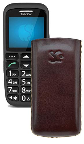 Suncase Original Tasche kompatibel mit TechniSat TECHNIPHONE ISI 3 Leder Etui Handytasche Ledertasche Schutzhülle Case Hülle Lasche mit Rückzugfunktion in braun Suncase Original Tasche kompatibel mit TechniSat TECHNIPHONE ISI 3 Leder Etui Handytasche Ledertasche Schutzhülle Case Hülle Lasche mit Rückzugfunktion in braun von Suncase