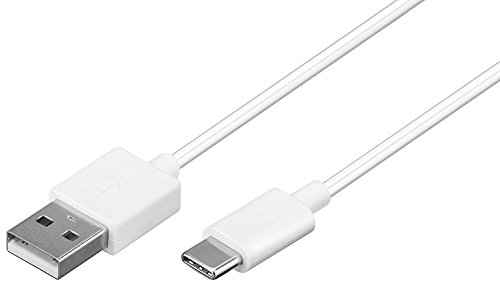 USB-C Typ-C USB 3.1 SuperSpeed Datenkabel Ladegerät Ladekabel Lade Kabel (1 Meter) in Weiss kompatibel mit HMD Pulse Pro/HDM XR21 von Suncase