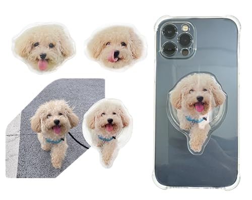 Personalisierter Handygriff mit individuellem Foto, um 360 Grad drehbarer Handyständer, Handyhalter mit Saugnapf (4) von SundayZaZa