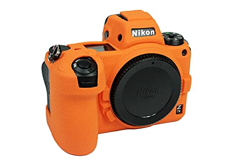 Silikon Gel Kameratasche Kompatibel mit Nikon Z6ii Schutzhülle aus Gummi Weiche Kameratasche Orange von SundayZaZa