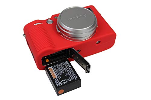 Silikongel-Kameratasche Kompatibel für Fujifilm x100v Schutzgummi Weiche Kameraabdeckung Tasche Rot von SundayZaZa
