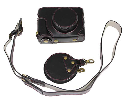 Voller Schutz Untere Öffnungsversion Schutzkamera-Tasche aus PU-Leder für Fujifilm x100v Schwarz von SundayZaZa