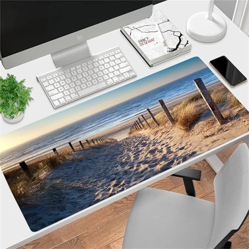 Gaming Mauspad 900x400x2mm XXL Mousepad,Strand Meer Mauspad groß mit Vernähten Rändern, WassXerdicht Anti-Rutsch für PC, Laptop Verbessert Präzision und Geschwindigkei Gaming Mauspad 900x400x2mm XXL Mousepad,Strand Meer Mauspad groß mit Vernähten Rändern, WassXerdicht Anti-Rutsch für PC, Laptop Verbessert Präzision und Geschwindigkei von Suneve
