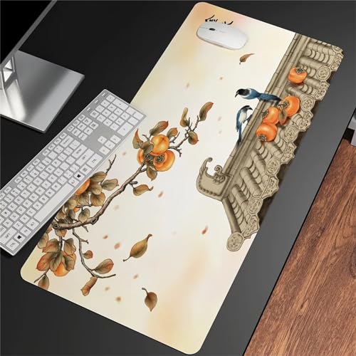 Herbstlandschaft Mauspad XXL Gaming Mouse Pad Großes Mouse Pad 1200x600x2mm Weiche und Glatte Oberfläche rutschfest und Wasserdicht Waschbares Mauspad für Home Office von Suneve