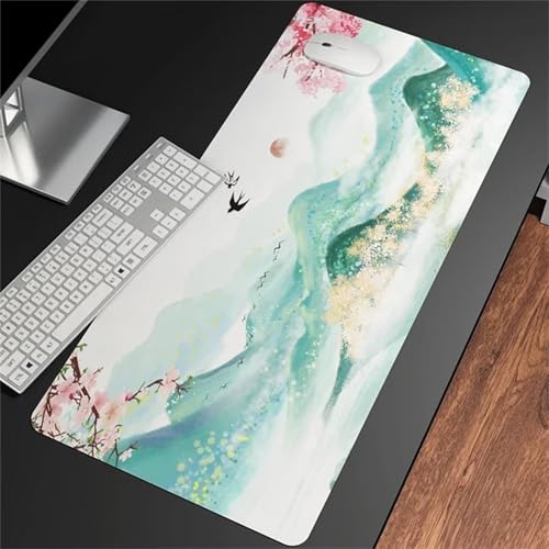 Gaming Mauspad 800x400mm XXL Mousepad,Bunt schön Mauspad groß mit Vernähten Rändern, WassXerdicht Anti-Rutsch für PC, Laptop Verbessert Präzision und Geschwindigkei Gaming Mauspad 800x400mm XXL Mousepad,Bunt schön Mauspad groß mit Vernähten Rändern, WassXerdicht Anti-Rutsch für PC, Laptop Verbessert Präzision und Geschwindigkei von Suneve