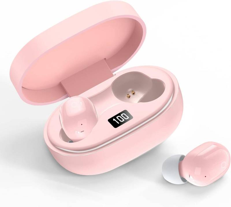 Sungive Bluetooth 5.2 Kabellos mit Mikrofon, HiFi Stereo In-Ear-Kopfhörer (Lange Akkulaufzeit, damit Sie den ganzen Tag lang Ihre Lieblingsmusik genießen können., mit LED-Anzeige, Wireless Noise Cancelling Earbuds für Arbeit Studium)" von Sungive