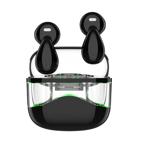Sungive In-Ear Kopfhörer Bluetooth 5.4 TWS, unabhängige L/R Kanäle für Mono-/Stereo-Nutzung, ENC, Hi-Fi, 200 mAh USB-Ladecase, Lange Akkulaufzeit, kompatibel mit iOS/Android/Windows.(Schwarz) von Sungive