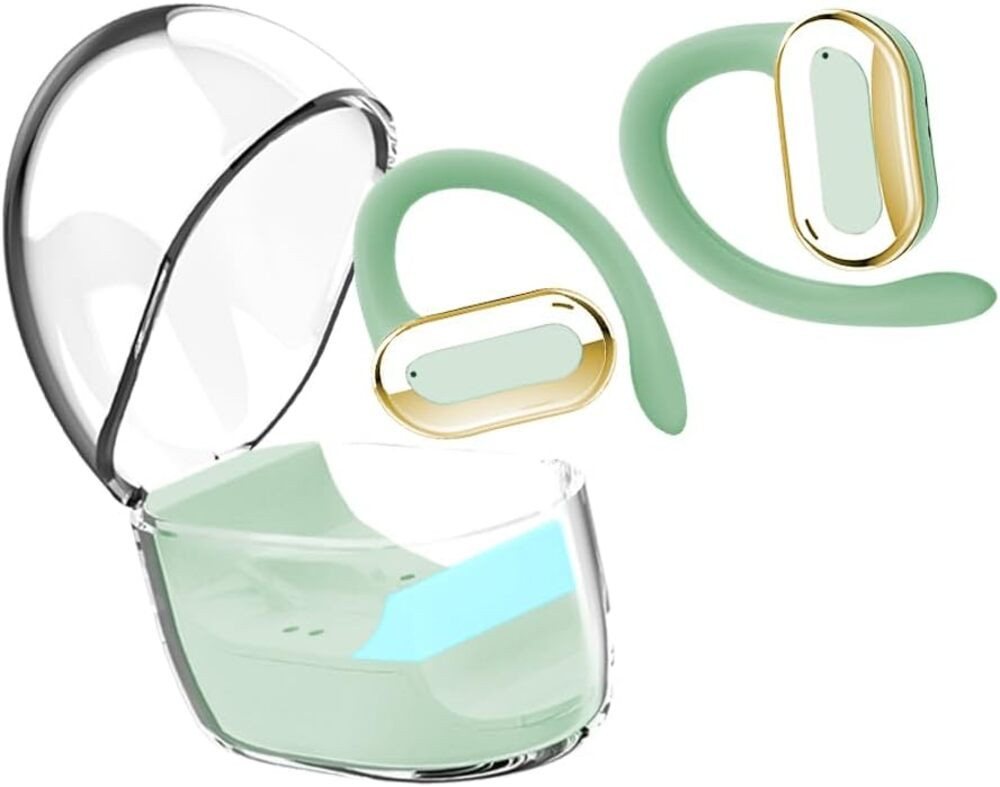 Sungive mit offenerLuftleitung,Einzel-Doppelmodus,ENC-Rauschunterdrückung,IPX4 Open-Ear-Kopfhörer (Leistungsstarker Akku: Ladeetui mit 250 mAh und Type-C-Anschluss für schnelles Laden und lange Nutzung. Perfekt für Alltag, Arbeit, Studium, Reisen oder lange Telefongespräche., Luftleitungs mit gezielter Klangleitung ermöglicht klare Audioqualität) von Sungive