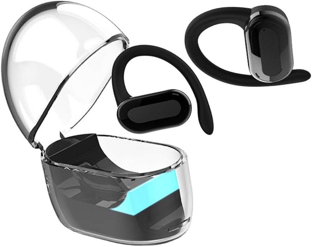 Sungive mit offenerLuftleitung,Einzel-Doppelmodus,ENC-Rauschunterdrückung,IPX4 Open-Ear-Kopfhörer (Leistungsstarker Akku: Ladeetui mit 250 mAh und Type-C-Anschluss für schnelles Laden und lange Nutzung. Perfekt für Alltag, Arbeit, Studium, Reisen oder lange Telefongespräche., Luftleitungs mit gezielter Klangleitung ermöglicht klare Audioqualität) von Sungive