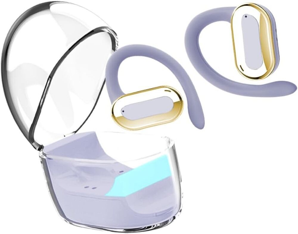 Sungive mit offenerLuftleitung,Einzel-Doppelmodus,ENC-Rauschunterdrückung,IPX4 Open-Ear-Kopfhörer (Leistungsstarker Akku: Ladeetui mit 250 mAh und Type-C-Anschluss für schnelles Laden und lange Nutzung. Perfekt für Alltag, Arbeit, Studium, Reisen oder lange Telefongespräche., Luftleitungs mit gezielter Klangleitung ermöglicht klare Audioqualität) von Sungive