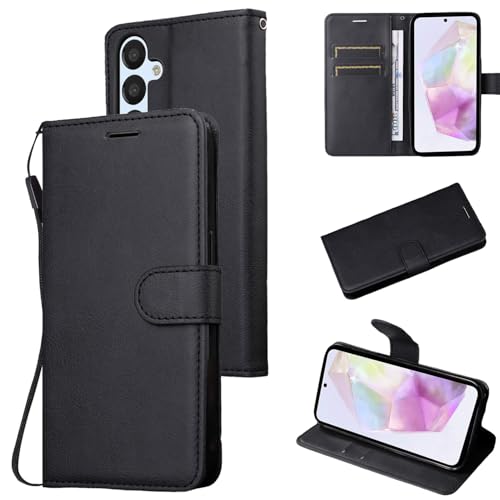 Sunily Handyhülle für Samsung Galaxy A35 5G Hülle Leder PU, RFID-Blockierung Klapphülle für Samsung A35 5G Hülle mit Ständer Magnet Flip Case Wallet Kartenfach 360 Stoßfeste Schutzhülle, Schwarz Sunily Handyhülle für Samsung Galaxy A35 5G Hülle Leder PU, RFID-Blockierung Klapphülle für Samsung A35 5G Hülle mit Ständer Magnet Flip Case Wallet Kartenfach 360 Stoßfeste Schutzhülle, Schwarz von Sunily