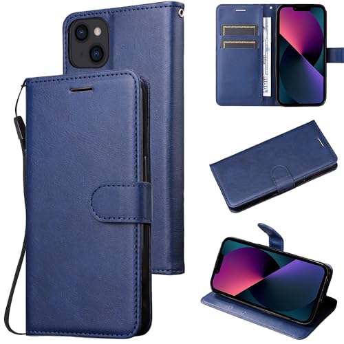 Sunily Handyhülle für iPhone 13 Hülle Leder PU, RFID-Blockierung Schutz Klapphülle für iPhone 13 Case mit Ständer Magnetverschluss Flip Case Wallet Kartenfach 360 Stoßfeste Schutzhülle, Blau Sunily Handyhülle für iPhone 13 Hülle Leder PU, RFID-Blockierung Schutz Klapphülle für iPhone 13 Case mit Ständer Magnetverschluss Flip Case Wallet Kartenfach 360 Stoßfeste Schutzhülle, Blau von Sunily