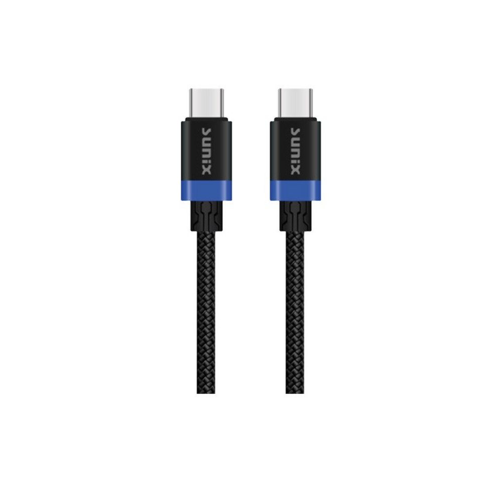 Sunix 20W USB Typ-C zu USB Typ-C Schnellladekabel Datenkabel Schwarz Smartphone-Kabel Sunix 20W USB Typ-C zu USB Typ-C Schnellladekabel Datenkabel Schwarz Smartphone-Kabel von Sunix