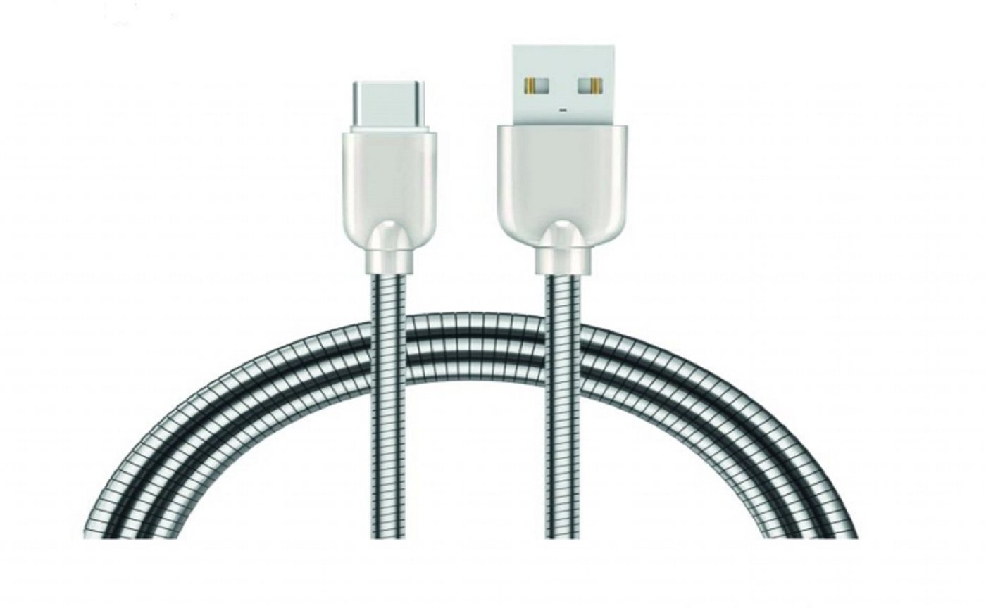 Sunix Sunix 2A Schnellladekabel Nylon 1m Typ-C Metall Kabel Biegsam Robust USB-Kabel, USB-C von Sunix
