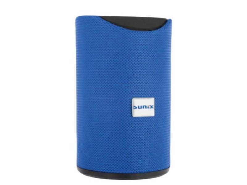 Sunix Tragbarer Speaker 360 Stereo Surround Aux Lange Laufzeit blau Bluetooth-Lautsprecher von Sunix