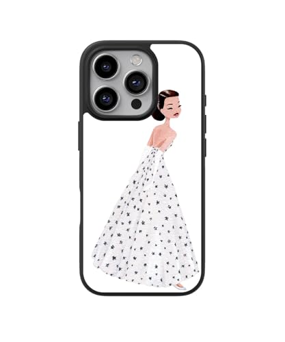 Sunny-Case 2D Case Handyhülle Audrey weisses Kleid Nr.828 Hollywood Film Movie Star Comic Gummi Schutz Bumper Cartoon kompatibel mit Samsung S24 von Sunny-Case