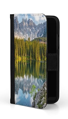 Sunny-Case Flip Case Klapphülle Alpensee Norditalien Nr.943 Italien Land Reise Urlaub Stiefel Schutz Bumper Hülle kompatibel mit Xiaomi Redmi 13 PRO von Sunny-Case