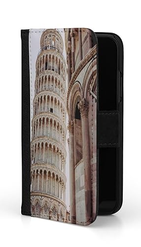 Sunny-Case Flip Case Klapphülle Pisa schiefe Turm Nr.946 Italien Land Reise Urlaub Stiefel Schutz Bumper Hülle kompatibel mit Samsung S22 Plus von Sunny-Case
