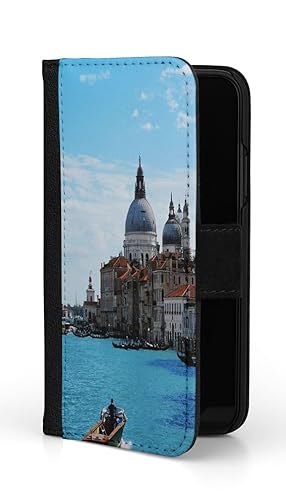 Sunny-Case Flip Case Klapphülle Venedig Haupt Wasserstrasse Nr.948 Italien Land Reise Urlaub Stiefel Schutz Bumper Hülle kompatibel mit Xiaomi Redmi 13 von Sunny-Case
