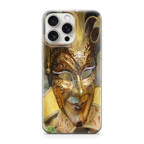 Sunny-Case Handyhülle Karneval Venedig Maske Casanova Nr.947 Italien Land Reise Urlaub Stiefel Schutz Bumper Hülle kompatibel mit iPhone XR Ohne Display Glas Folie 9H von Sunny-Case