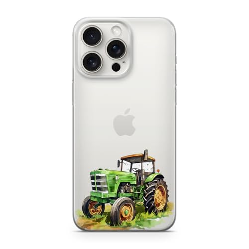 Sunny-Case Handyhülle Traktor grün Feld 352 Schutz Bumper Cartoon kompatibel mit Xiaomi Redmi 12 von Sunny-Case