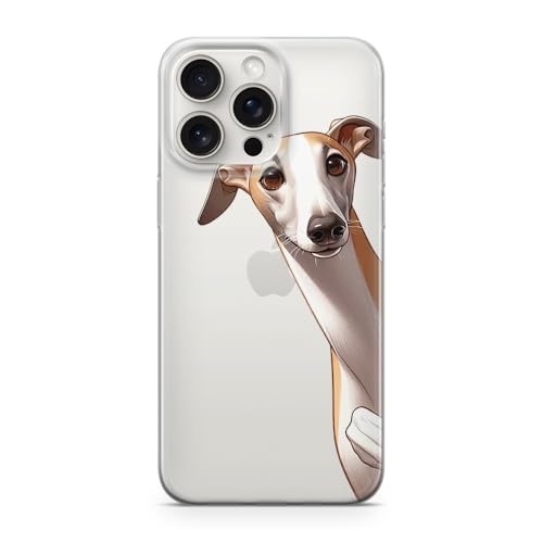 Sunny-Case Handyhülle Windhund Greyhound Nr.787 Hautier Pet Hund Hündin Welpe Schutz Bumper Hülle kompatibel mit iPhone 16 PRO von Sunny-Case