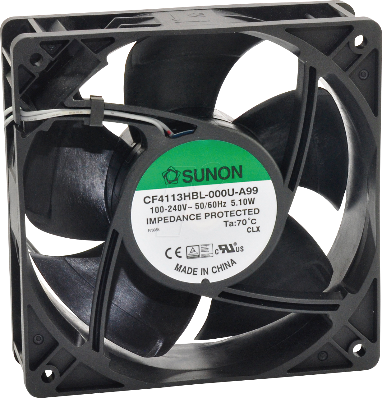 CF4113LBL-0U-ABD - Lüfter, 115/230VAC EC, 120x120x38mm CF4113LBL-0U-ABD - Lüfter, 115/230VAC EC, 120x120x38mm von Sunon
