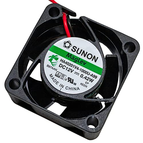 Lüfter 12V DC 0,38W 40x40x20mm 9,3m³/h 4500U/Min 9,3m³/h Sunon HA40201V41000UA99 von Sunon