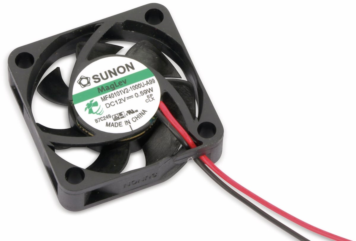 SUNON Axiallüfter MF40101V21000UA99, 40x40x10, 12V-, 0,48W SUNON Axiallüfter MF40101V21000UA99, 40x40x10, 12V-, 0,48W von Sunon