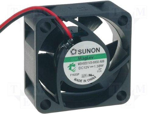 Sunon Lüfter 40x40x20mm MF40201VX-A99 DC 12V 8000 U/min 28dBA Vapolager 2 Litzen von Sunon