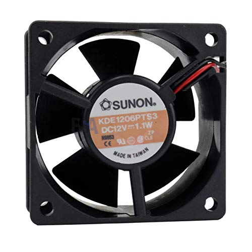 Sunon, Lüfter, 60 mm, 60 x 60 x 25, KDE1206PTS3, 12 V DC, Air Fan 1,1 W, 6 cm, 2-drähtig, (+/-) Kühlung von Sunon