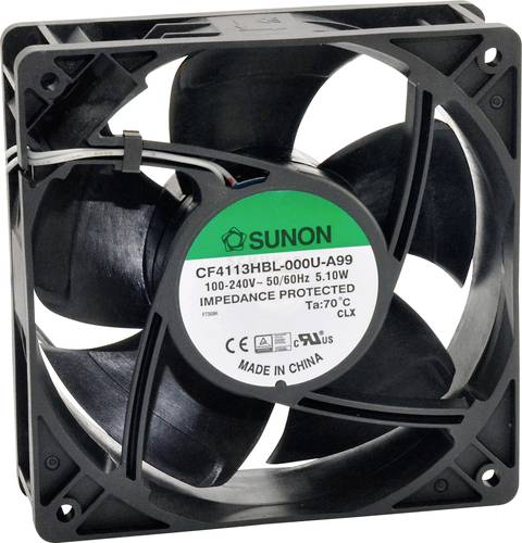 Sunon CF4113LBL-000U-A99 Axiallüfter 230 V/AC 109.22 m³/h (L x B x H) 120 x 120 x 38mm von Sunon