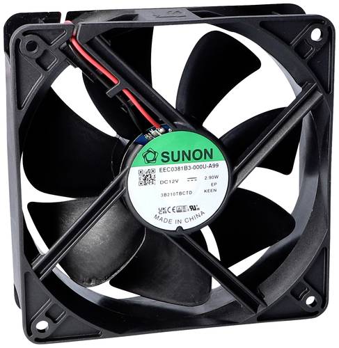 Sunon EEC0381B2-000U-A99 Axiallüfter 12 V/DC 197.03 m³/h (L x B x H) 38 x 120 x 120mm von Sunon