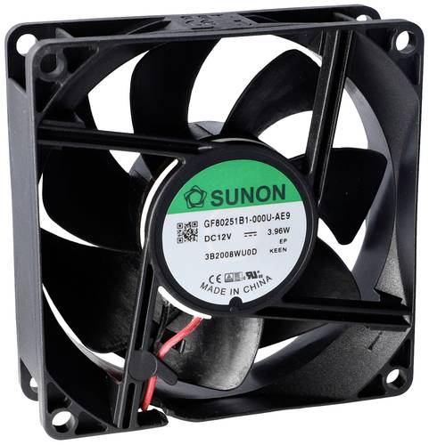 Sunon GE80252B1-000U-AE9 Axiallüfter 24 V/DC 101.91 m³/h (L x B x H) 25 x 80 x 80mm von Sunon