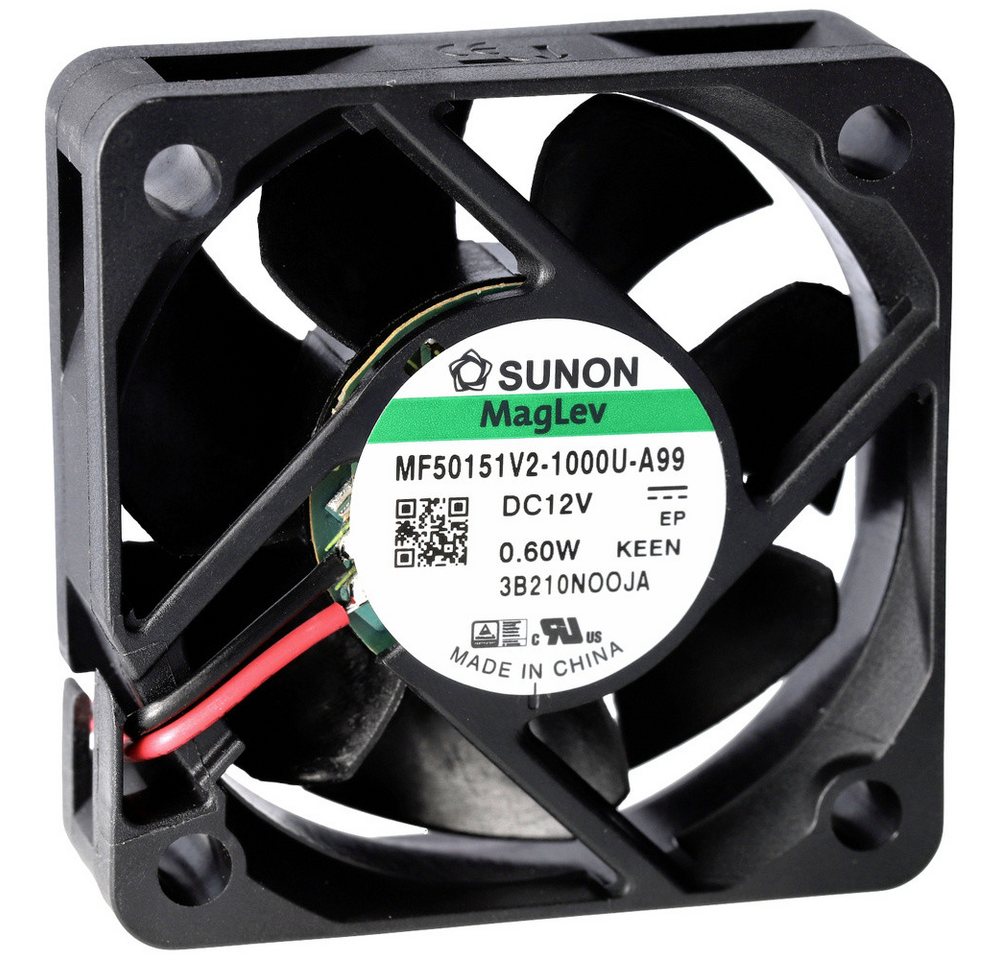 Sunon Gehäuselüfter Sunon MF50151V1-1000U-A99 Axiallüfter 12 V/DC 22.08 m³/h (L x B x H) 1 von Sunon