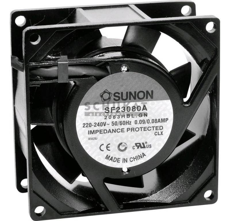 Sunon Gehäuselüfter Sunon SF23080A2083HBL Axiallüfter 230 V/AC 40.78 m³/h (L x B x H) 80 x von Sunon