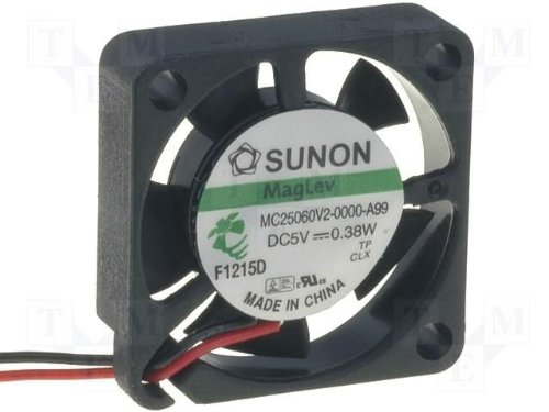 Sunon Lüfter 25x25x6mm MF25060V2-A99 DC 5V 10000 U/min 18dBA Vapolager 2 Litzen von Sunon