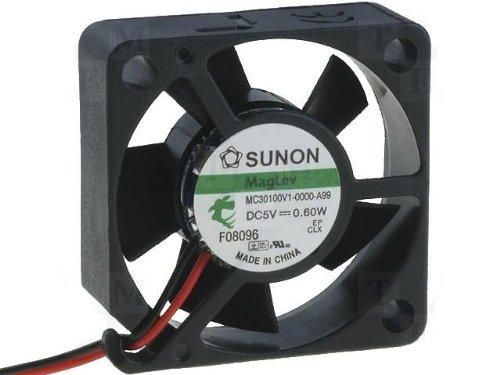 Sunon Lüfter 30x30x10mm MF30100V1-A99 DC 5V 11000 U/min 23dBA Vapolager 2 Litzen von Sunon