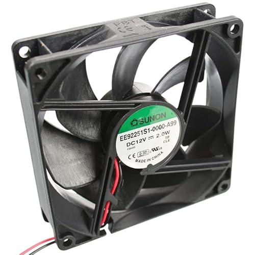 Sunon Lüfter 92x92x25mm EF92251S1-A99 DC 12V 3000 U/min 34dBA Gleitlager 2 Litzen Sunon Lüfter 92x92x25mm EF92251S1-A99 DC 12V 3000 U/min 34dBA Gleitlager 2 Litzen von Sunon